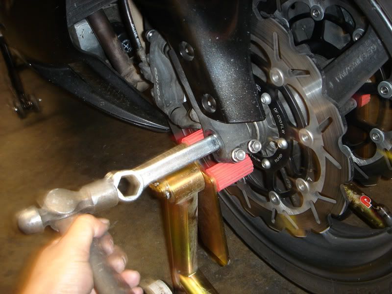 How ToFront Wheel Removal Honda CBR 600RR Forum